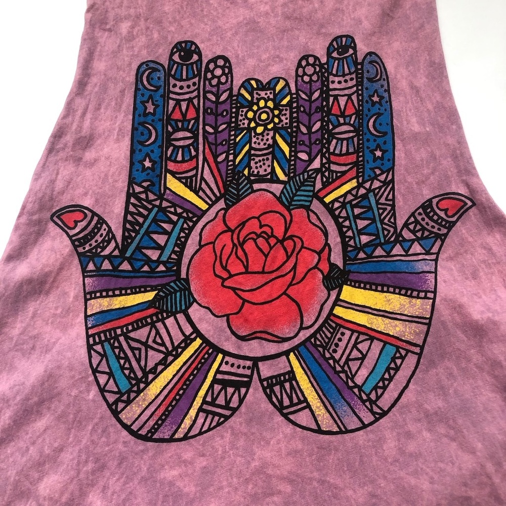 Truly Madly Deeply Hamsa Cut Out Top